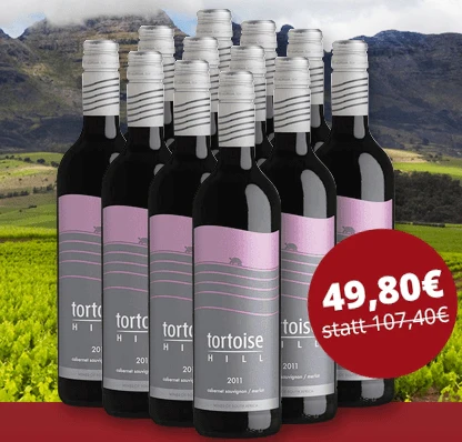 12 Flaschen Wein - Glen Carlou Tortoise Hill Red für 49,80€