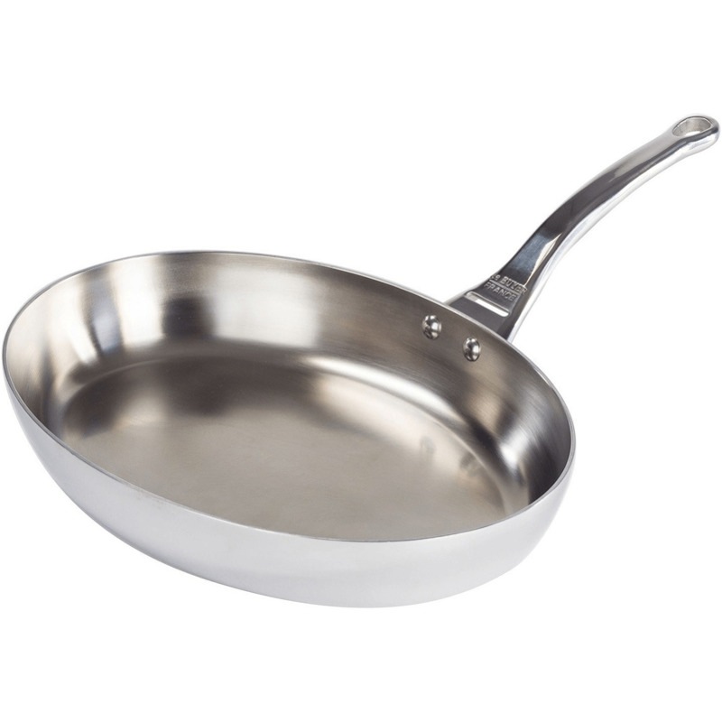 Aktion: De Buyer Affinity Edelstahl Bratpfanne oval 32 cm für nur 123,18€ statt 175,50€