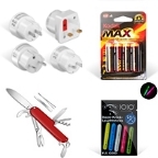 67 Artikel geschenkt / inkl. Schweizer Messer, Reisestecker-Set, Pelikan Markenware etc.