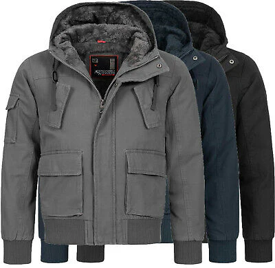 A. Salvarini warme Herren Designer Winter Jacke