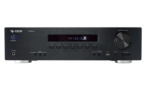 X4-Tech R-2500U HiFi-Stereo Receiver (UKW/MW-Tuner, 110dB, 2x 50 Watt, USB 2.0) schwarz für 99,99€