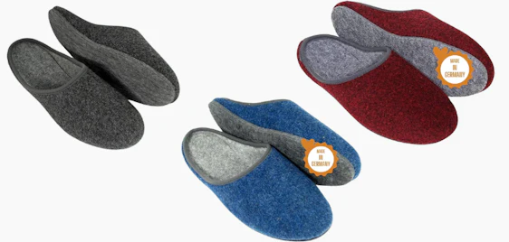 Gemütlich durch den Alltag! 🧶 Pantoffelmann Filzpantoffeln mit Filzsohle für 22€