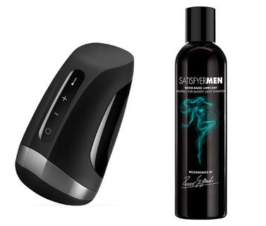 Satisfyer Men Heat Vibration + Gleitgel für 16€ - wärmender Masturbator