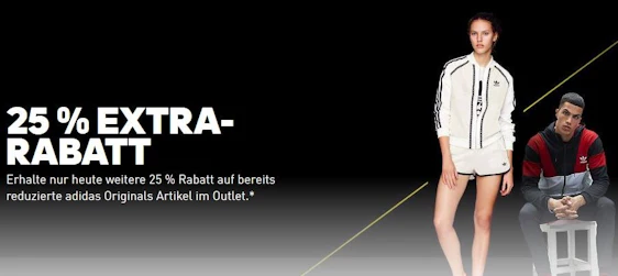 25% Extra-Rabatt auf Adidas Originals Produkte im Outlet - z.B. Adidas ZX Flux shock red/shock für 37€ - nur heute!