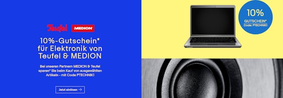 10% Rabatt auf Teufel und Medion bei eBay - Zahlung mit PayPal