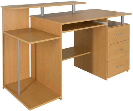 HJH Office Workspace H IV 137x60cm buche mit 75,91€ Preisnachlass