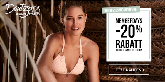 Memberdays bei Hunkemöller - 20% Rabatt auf die gesamte Kollektion