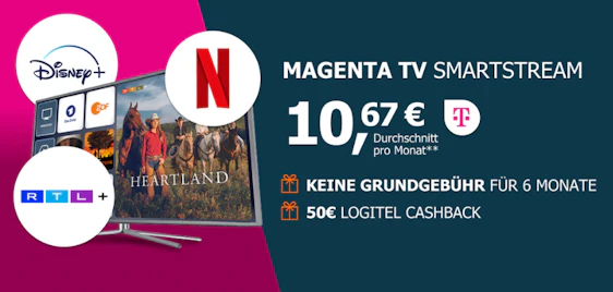 🤯 MagentaTV 6 Monate GRATIS 📺 mit Netflix, Disney+, RTL+ Premium | ab eff. 7€/Monat
