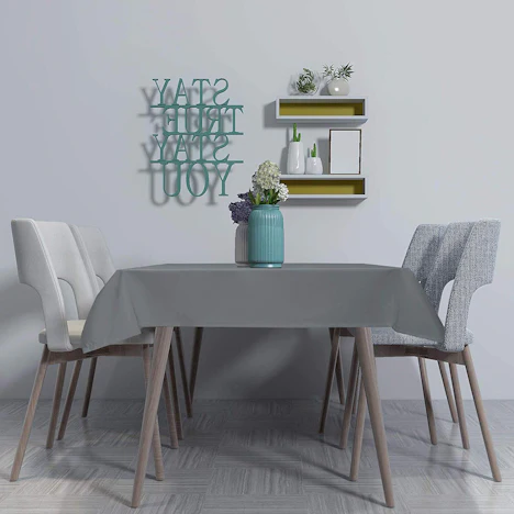 130x220 cm Tischdecke Dunkelgrau für 10,49 Euro