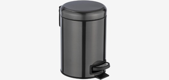 Wenko Leman für 14€ - Treteimer mit Anti-Fingerprint-Beschichtung, 3L Volumen