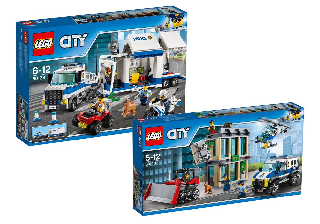 Lego City Bundle Mobile Einsatzzentrale 60139 + Bankraub mit Planierraupe 60140 für 57€
