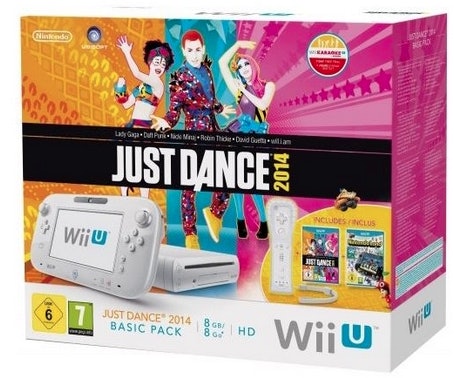 Nintendo Wii U Basic Pack mit 8GB inkl. Just Dance 2014 + Nintendoland + Wii Remote Plus für 209€ + 31€ für den nächsten Einkauf