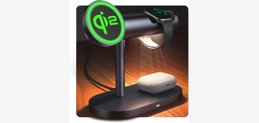Smarte Ladelösung für euren Nachttisch! 🔌 iVANKY Qi2 4-in-1 Ladestation mit Nachtlicht für nur 20€ 🌙
