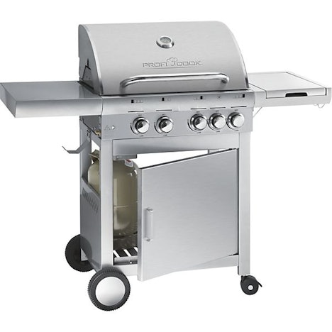 Profi Cook PC-GG 1059 ab 295€ - Edelstahl-Gasgrill mit 4 Hauptbrennern und separater Kochstelle