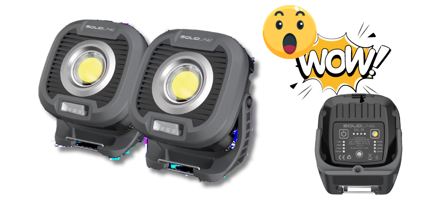 Solidline SAL2R für 46€ - Akku-Arbeitsleuchten, 1.500 Lumen, Powerbank-Funktion