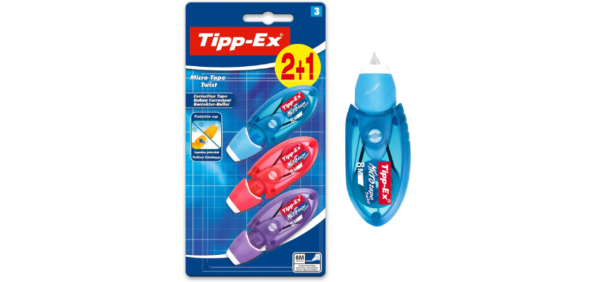 3er-Pack BIC Tipp-Ex für 5€ - Korrekturroller Micro Tape Twist 