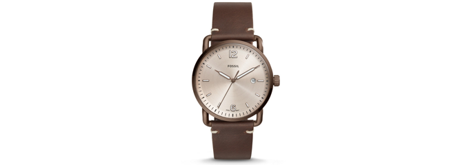 Fossil Herrenuhr (FS5341P) für 69€ - 42mm mit Lederarmband