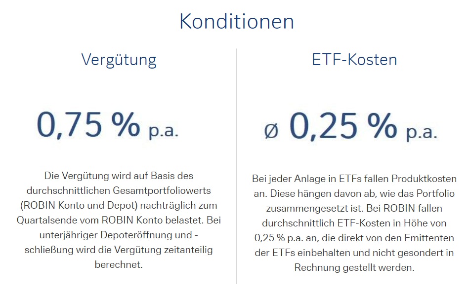 Konditionen Robin Invest