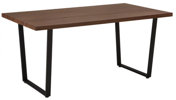 Bessagi Esstisch "Dave" für 69€ - Walnussfarben, 160 x 90 x 76 cm