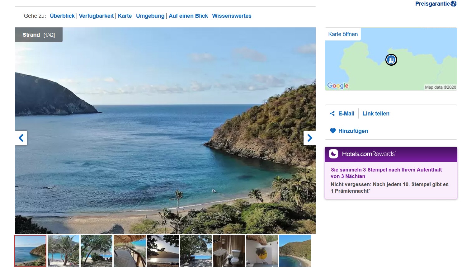 Hotels.com Angebot Karibik