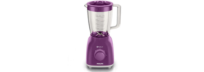 Philips HR2105 für 25€ - Standmixer in lila mit 1,5l Glasbehälter