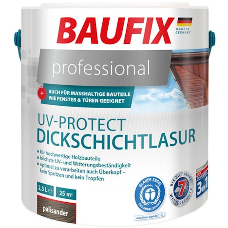 Aktion: Baufix UV-Protect Dickschichtlasur 2,5 l Eiche hell 11% günstiger
