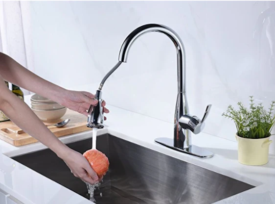 Wasserhahn 360° drehbare Mischbattrie einhebel Armatur