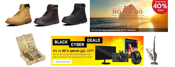 Highlight-Angebote: Die 5 besten Schnäppchen am 30.11.2016