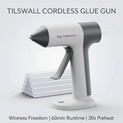4V Wireless Hot Melt Glue Gun | USB-C Fast Charging, Drip-Proof, Compact And Portable, Essential for Crafts/Home Repairs