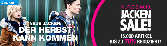 Jacken Sale bei Planet Sports - bis zu 70% Rabatt auf Markenjacken