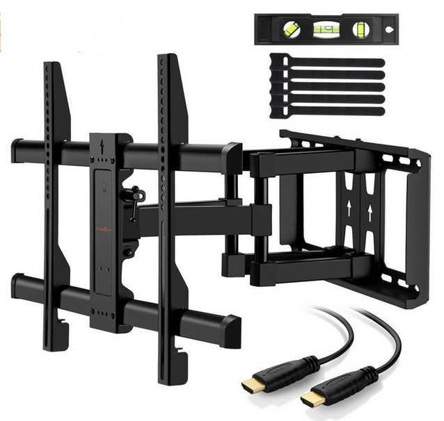  Wandhalterung für 37-70 Zoll TV&amp;Monitor, Schwenk- und Neigbar, Doppelarm [Amazon]