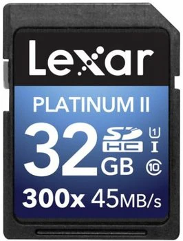 Lexar SDHC 32GB 300x Premium II für 8€ - SD-Card, 32GB, Class 10, UHS-I