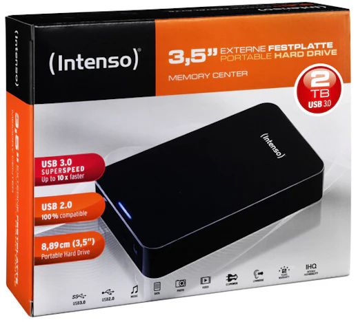 Intenso Memory Center 4TB für 84€ - günstigste externe Festplatte