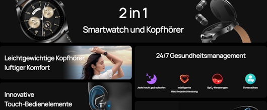 Neue Huawei Smartwatch mit integrierten Buds » Die 'Huawei Watch Buds' für 499€