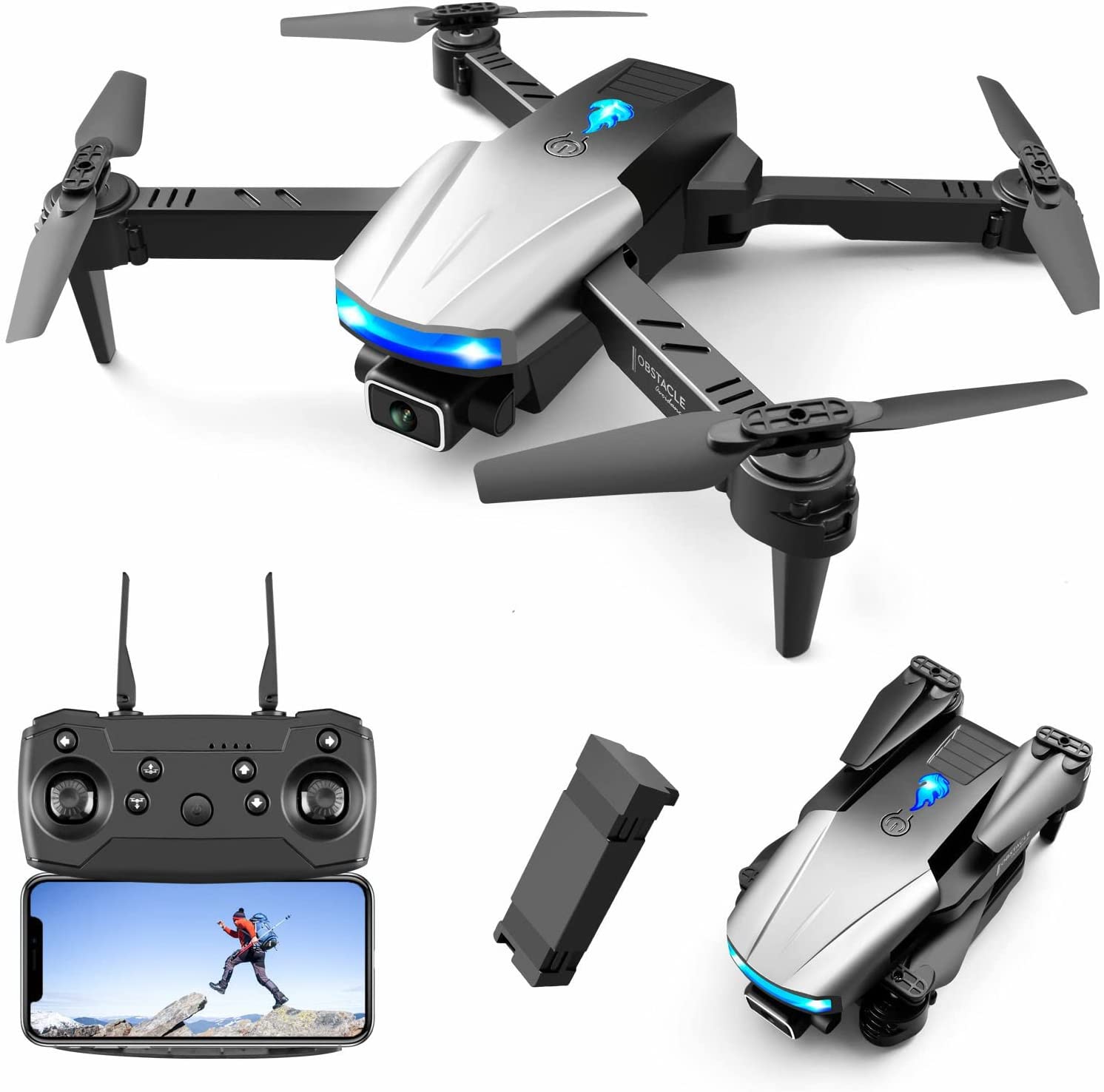 Only €45.21 - Mini Drone with 4k Hd FPV Dual 