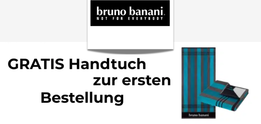 Gratis-Highlight für Club-Mitglieder! 🎁 Kostenloses bruno banani Handtuch sichern ✨