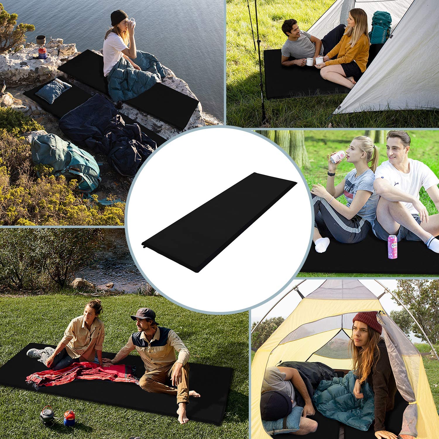 wolketon Camping Selbstaufblasende Isomatte Ultraleichter, Wasserdicht, 200*66*6cm