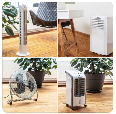 Mobile Klimaanlagen und Ventilatoren