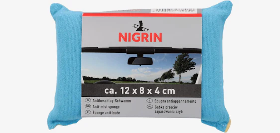 Durchblick ohne Beschlag! 🚗 Nigrin Anti-Beschlag-Schwamm für nur 2€ 🧽