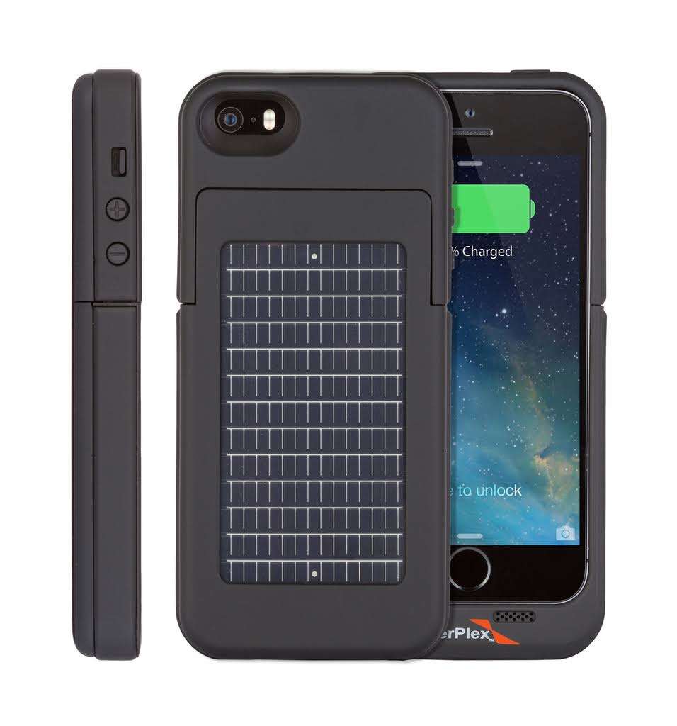 Solar Handyhülle/ Energy Pack Surfr iPhone 5/5s, Schwarz