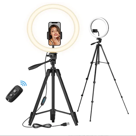 40% OFF TONOR 12" Großes Selfie Ringlicht mit Ständer für 29,99 EUR