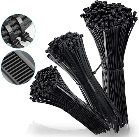 Kabelbinder UV-Beständig Kabelbinder-Set, Premium Nylon, Hitzebeständige, Schwarz (150/200/300 x 3,6 mm)