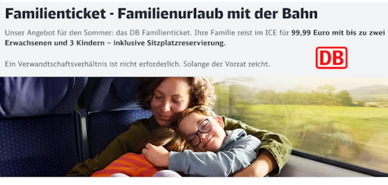 Knaller Preis 💥 DB Familienticket ab 59,99€ – günstig mit der ganzen Familie durch Deutschland reisen 🚆☀️