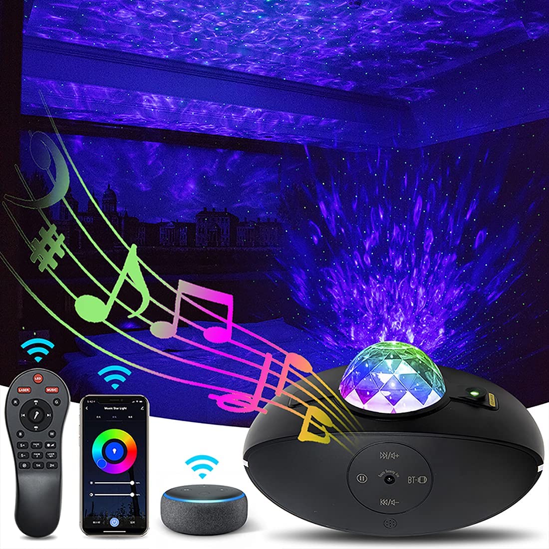 JESALETON LED Sternenhimmel Projektor,Galaxy Projektor Light 