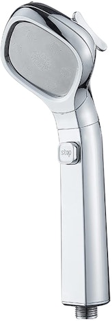 Duschbrause mit Stopp Taste 4 Strahlarten