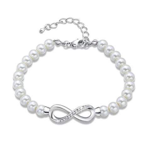 GEORGE SMITH Frauen Weiße Shell Perlen Armband