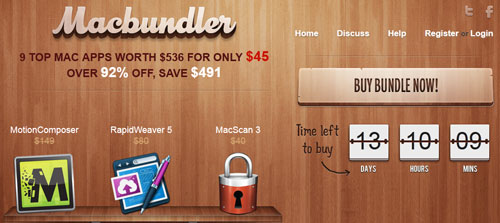 Macbundler - 9 Mac-Apps im Wert von 423€ für 34,50€