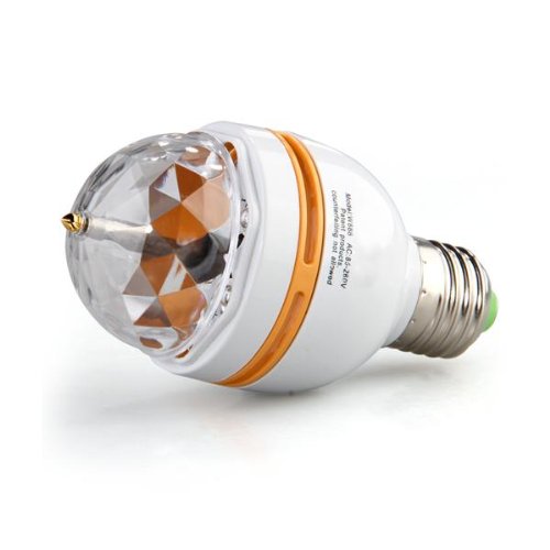 E27 3W LED Rotierend Rotating RGB Lampe Licht Birne Party AC 85-260V Lichteffekt
