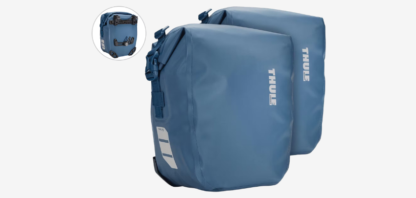 Alles trocken verstaut! 🚴 2x Thule Shield Fahrradtaschen (je 13L) für 51€ 🎒
