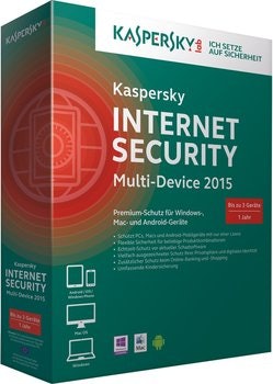 Kaspersky Internet Security 2015 Multi Device (3 User, 1 Jahr) für 22€